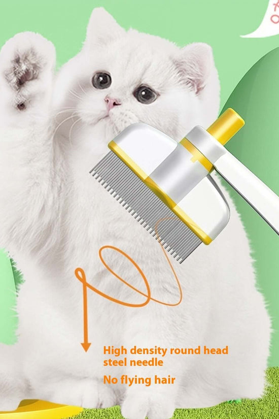 Cat Comb Tie Removal Floating Hair Magic Long Hair Pet Self-Cleaning Row Dog Cat Comb Grooming Supplies Flea Removal Brush Pets Products $11.07 Dana Fashion Color: Flea Comb Large Size Toys & Hobbies Overview: 1. Ease of Use: The cat comb is designed for
