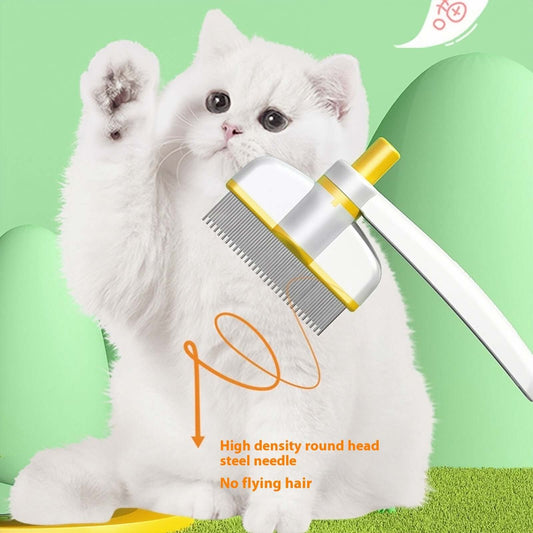 Cat Comb Tie Removal Floating Hair Magic Long Hair Pet Self-Cleaning Row Dog Cat Comb Grooming Supplies Flea Removal Brush Pets Products $11.07 Dana Fashion Color: Flea Comb Large Size Toys & Hobbies Overview: 1. Ease of Use: The cat comb is designed for