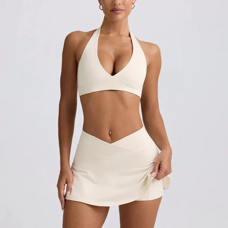 Shockproof High Elastic Brushed Fitness Tennis Skirt - DanaFashionstore