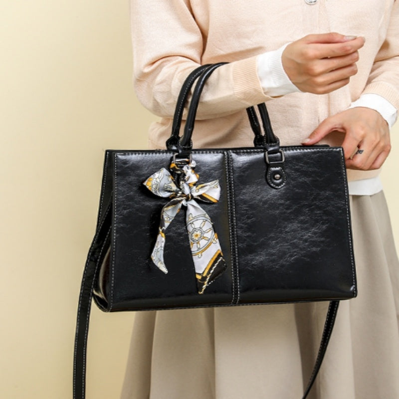 Oil Wax Women's Shoulder Messenger Bag - Dana Fashion