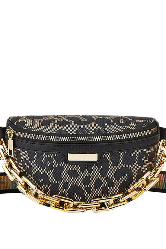 Women's Fashion Chest Bag Shoulder Bag Leopard Print Waist Bag - DanaFashionstore