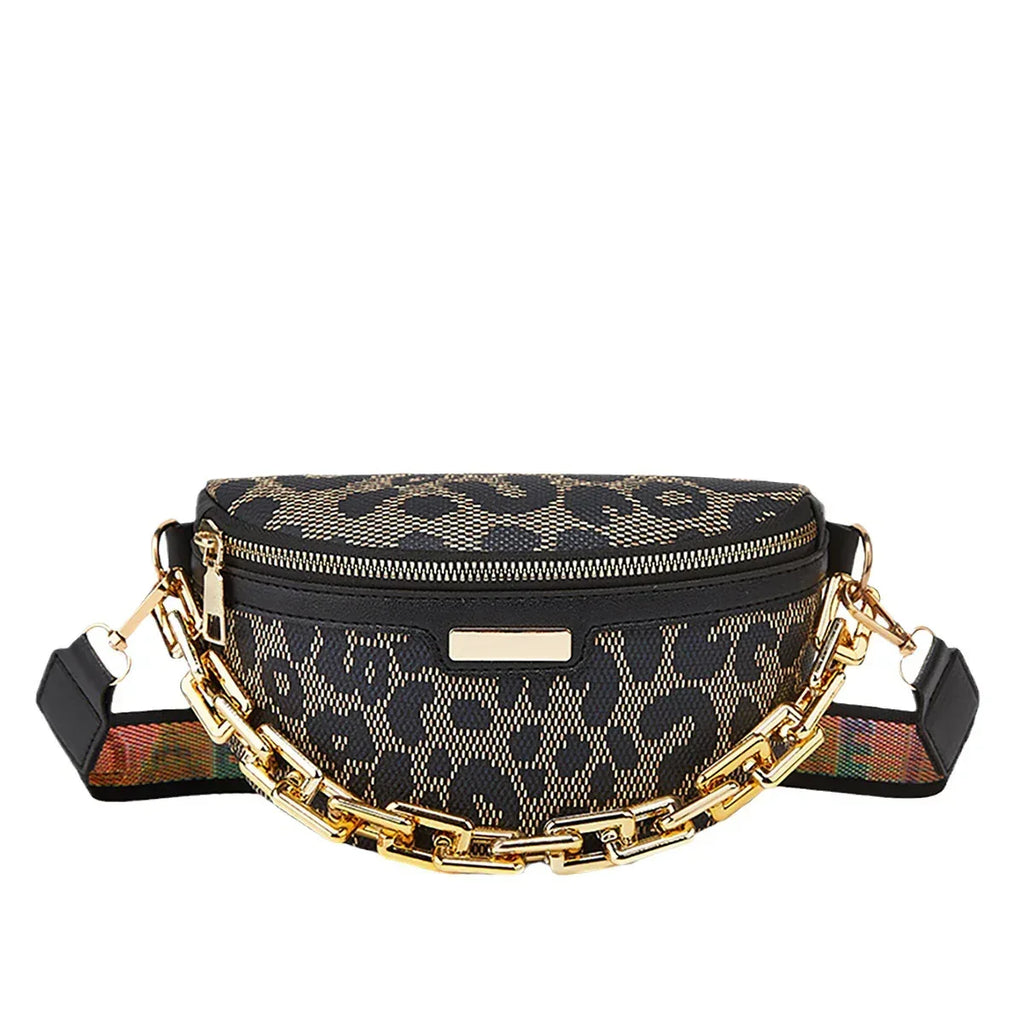 Women's Fashion Chest Bag Shoulder Bag Leopard Print Waist Bag - DanaFashionstore