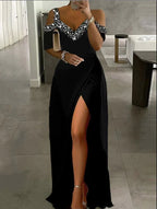 European And American Off-shoulder Spaghetti Strap Dress - DanaFashionstore