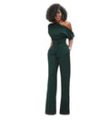 Off-Shoulder Buttoned Wide-Leg Pants 2026 - Casual Jumpsuit - DanaFashionstore