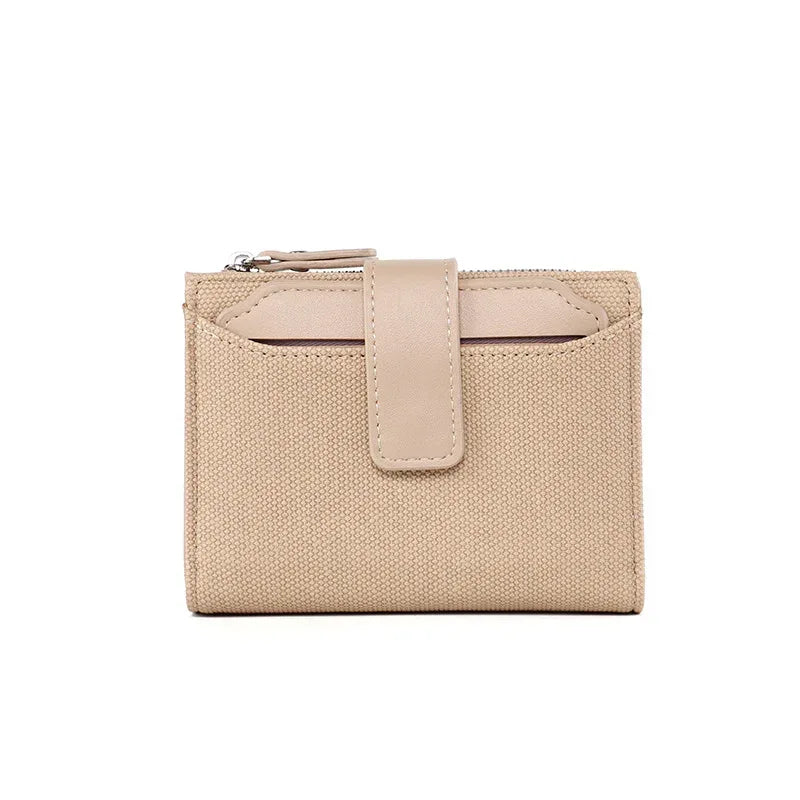 Women's Short Solid Color Leather Wallet - DanaFashionstore