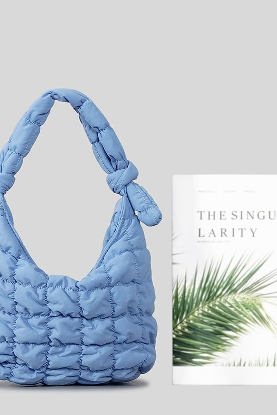 Simple Quilted Bubble Texture Cloud Pleated Handbag For Women - Dana Fashion