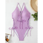 European And American Sexy Backless Siamese Bikini Swimsuit - DanaFashionstore