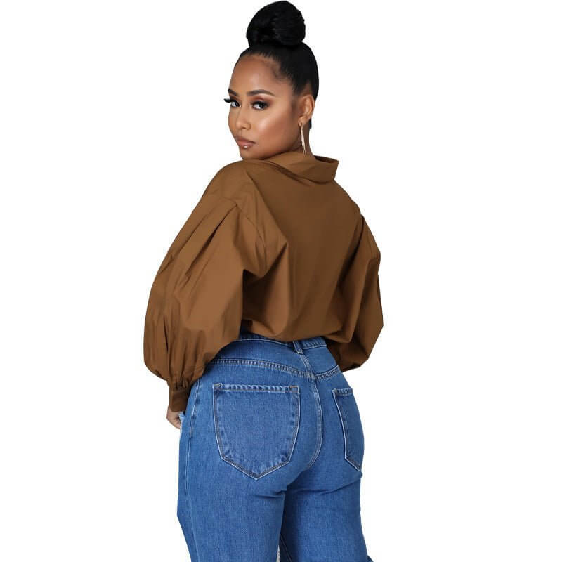 Early Autumn Fashion Autumn Clothes Fashion $59.00 Dana Fashion Color: 916Coffee Top Size: L Women's clothing Product information: Sleeve type: regular sleeve Main fabric composition: Polyester Fiber Size: S,M,L,XL,XXL Style type: temperament commute Styl