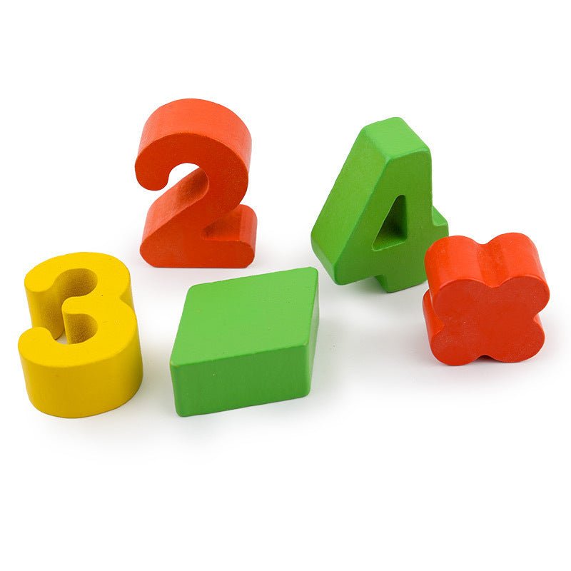 Early Childhood Education Wooden Logarithmic Board $30.39 Dana Fashion Color: 1style Baby & Mother Overview: Different colors of numbers, geometric figures, beads, through learning can be In order to let the baby recognize some graphic shapes and colors i
