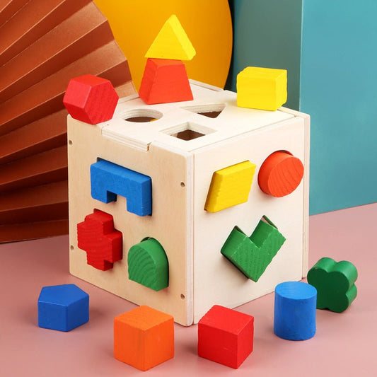 Early education building block toys $24.05 Dana Fashion Style: Cube Toys & Hobbies Product name: matching intelligence box Product material: pine Suitable age: 1-3 years old Product weight: 530g Product packaging: color box
