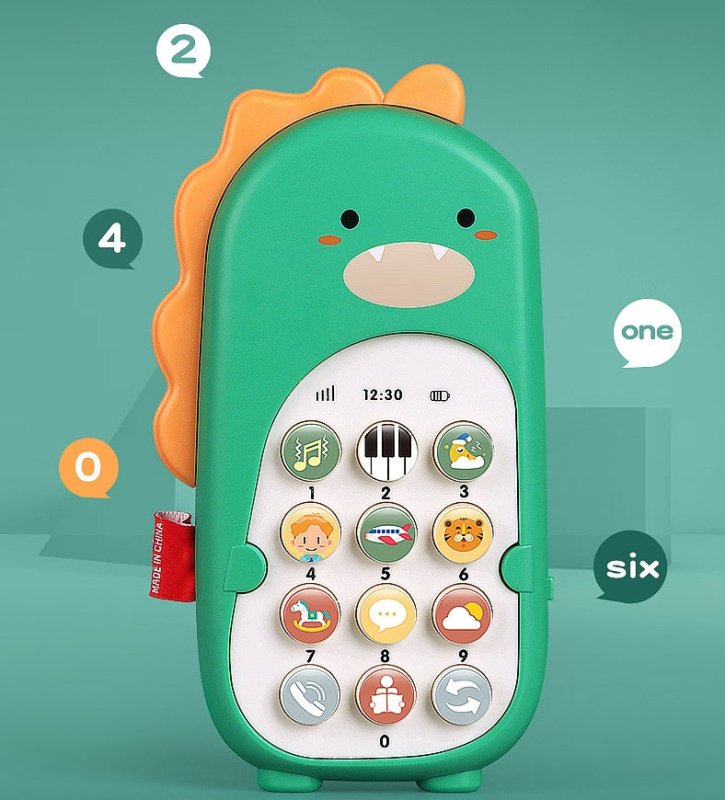 Early education simulation mobile phone $27.85 Dana Fashion Color: Green Toys & Hobbies Product information Category: Early Education/Preschool Education Story Machine Function: music/voice Material: Plastic/Plastic Memory capacity: no memory Specificatio