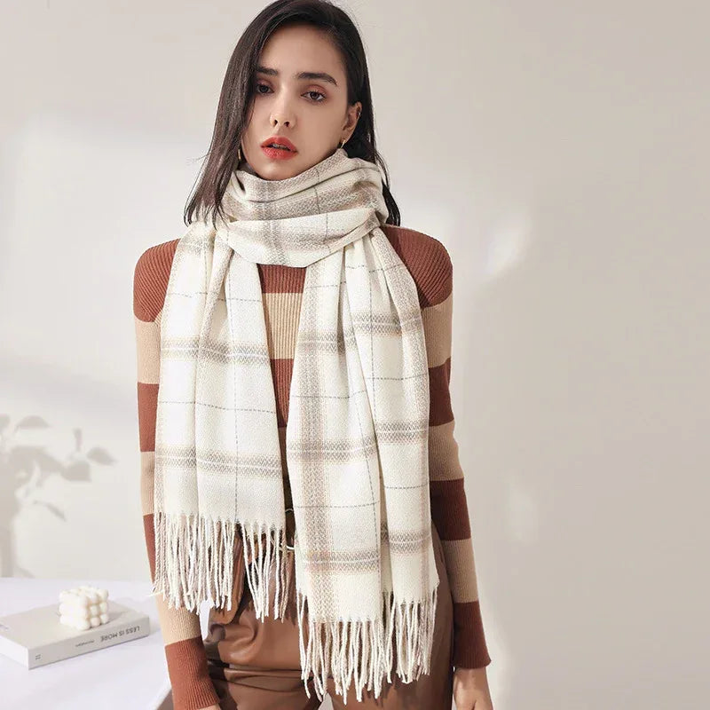 Women's Sweet Tassel Shawl Warm Cashmere Scarf - DanaFashionstore