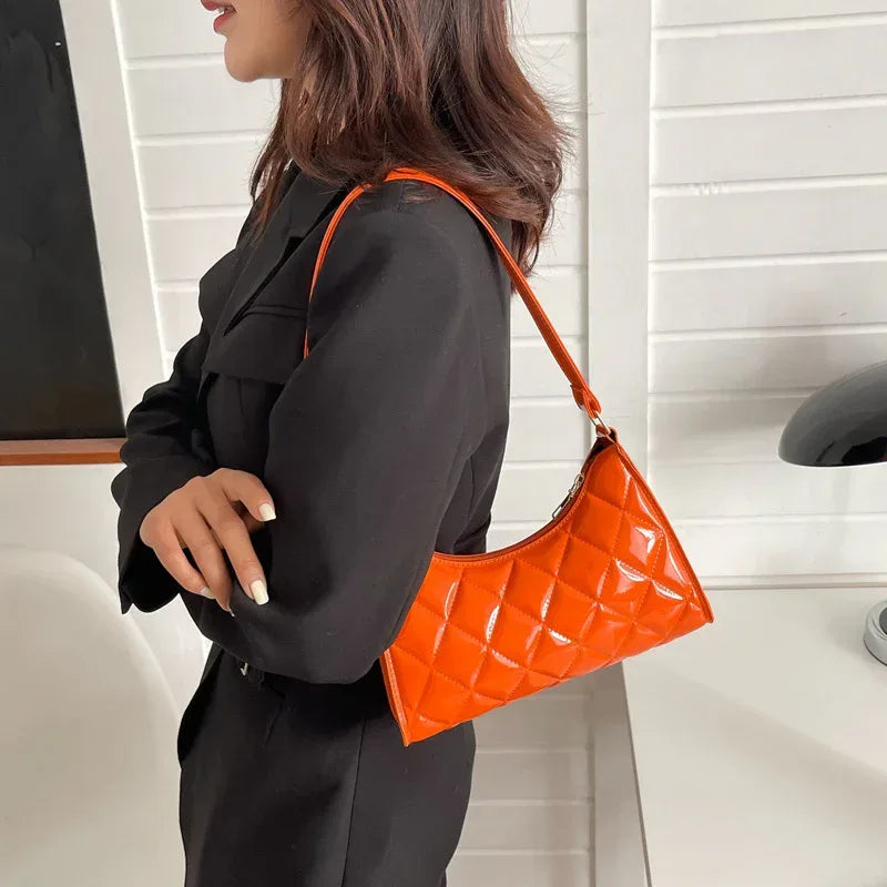 Diamond Plaid Underarm Small Square Bag For Women - DanaFashionstore