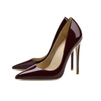 Stiletto High Heels Large Size Cross-border Black Patent Leather Shoes - DanaFashionstore