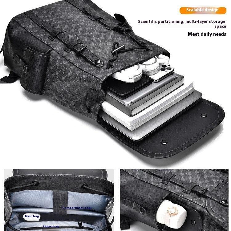 Curved Shoulder Strap New Men's Casual Business Travel Backpack - DanaFashionstore