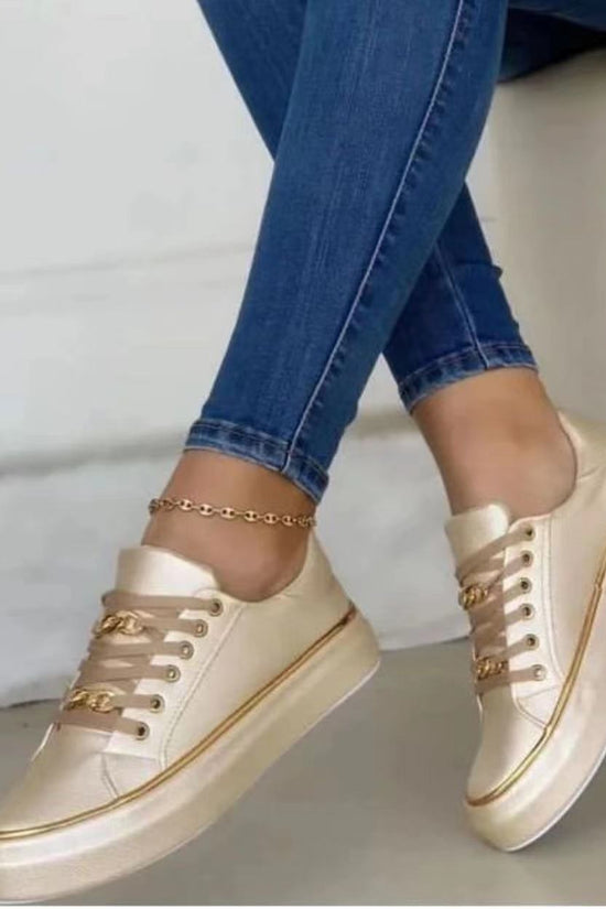 Women's Platform Chain Sports Style Low-top Shoes