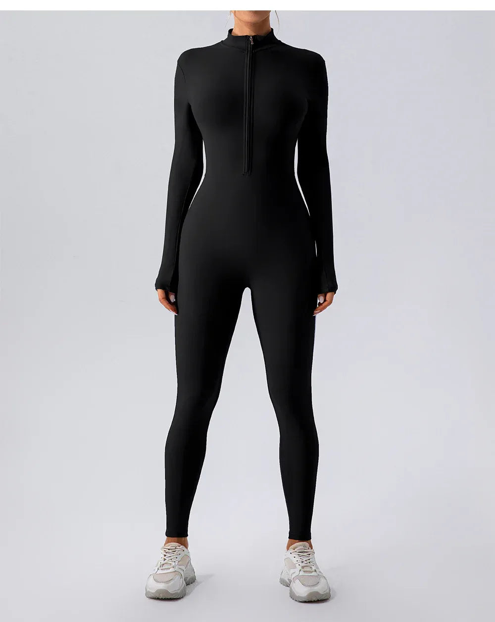 Fleece-Lined Yoga Jumpsuit 2026 - Long Sleeve Warm Tights - DanaFashionstore