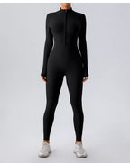 Fleece-Lined Yoga Jumpsuit 2026 - Long Sleeve Warm Tights - DanaFashionstore