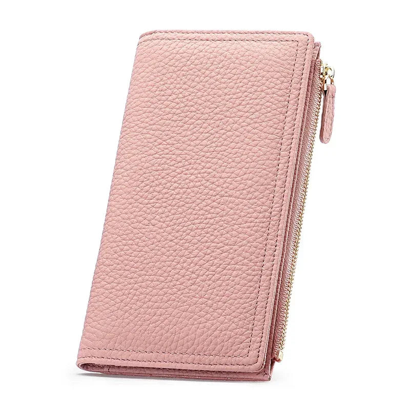 Women's Cowhide Anti-magnetic Anti-theft Long Wallet - DanaFashionstore