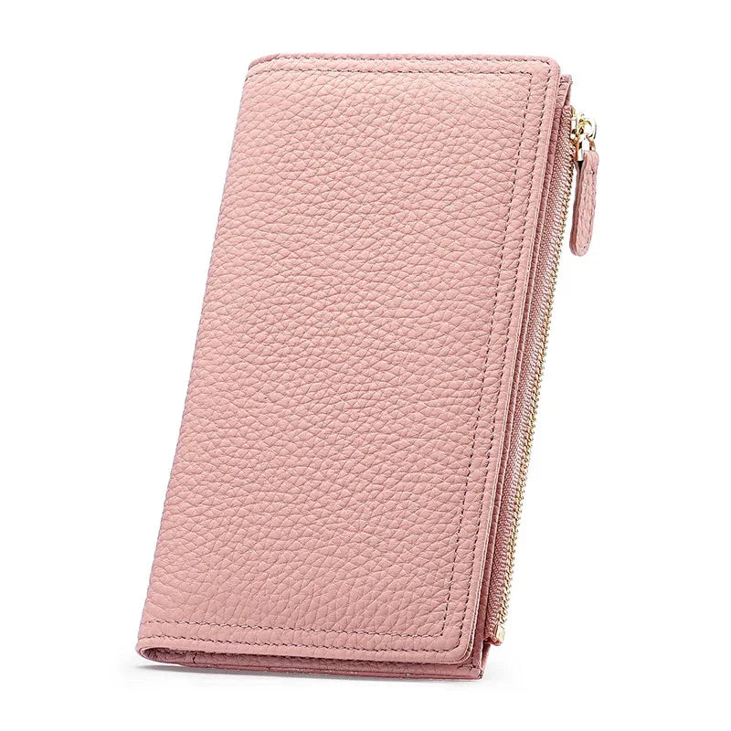 Women's Cowhide Anti-magnetic Anti-theft Long Wallet - DanaFashionstore