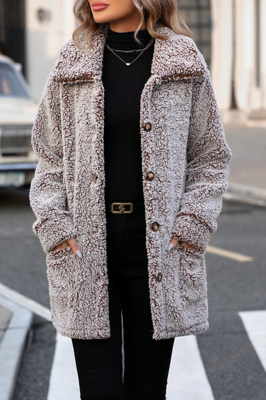 Casual Loose Cardigan Cotton-padded Jacket For Women