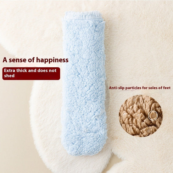 Winter Floor Socks Velvet Thicken Warm Coral Velvet Cute Socks Japanese-style Home Footwear Non-slip Socks New Year Gifts Winter Gadgets Dana Fashion