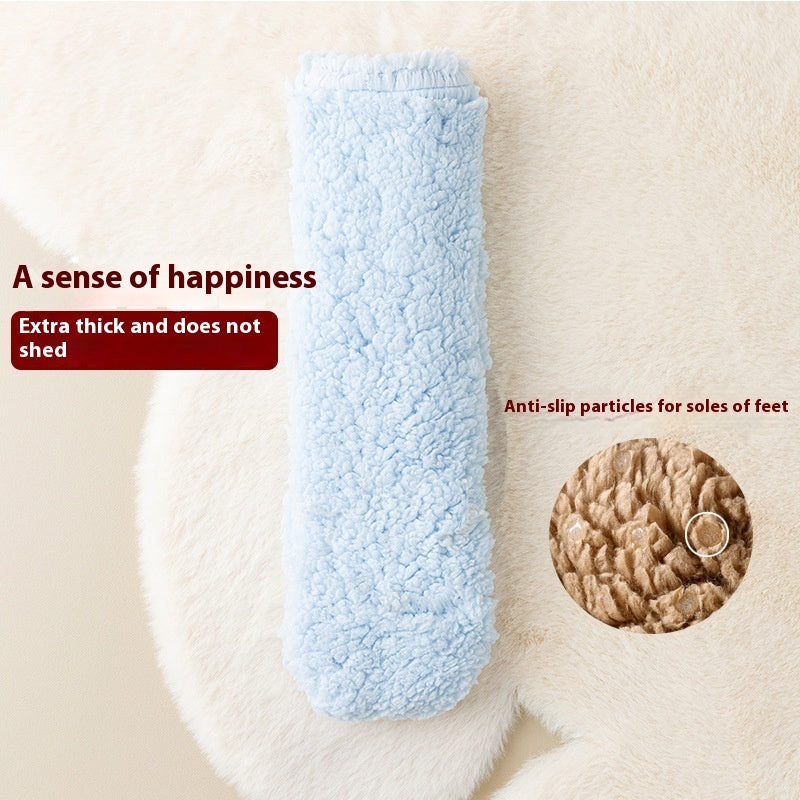 Winter Floor Socks Velvet Thicken Warm Coral Velvet Cute Socks Japanese-style Home Footwear Non-slip Socks New Year Gifts Winter Gadgets Dana Fashion