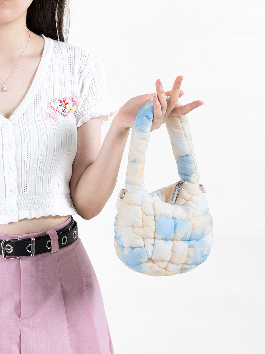 Cloud Bag Bubble Pleated Nylon Puff Handbag - Dana Fashion