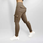 Workwear With Pocket Fitness Pants For Women High Elastic Tight - DanaFashionstore