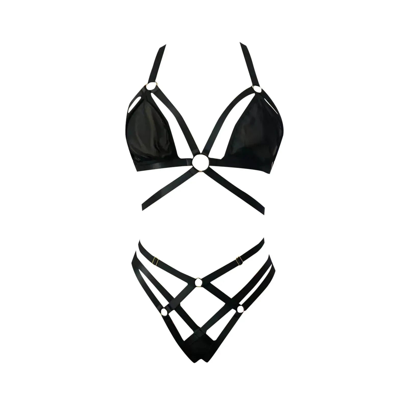 2-Piece Sexy Hollow Webbing Lingerie 2026 - Intimate Set for Women - DanaFashionstore