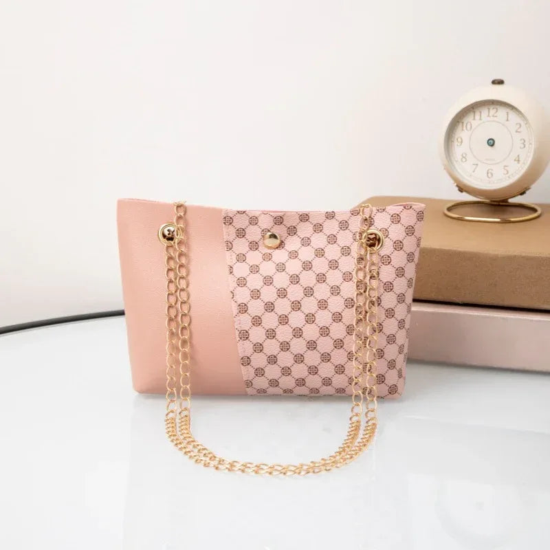 Dotted Prints Chain Shoulder Messenger Bag - DanaFashionstore