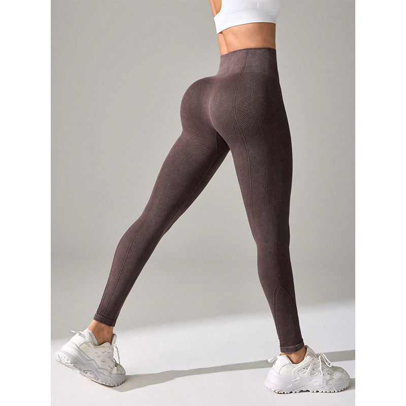 Chemical Fiber High Waist Long Yoga Pants Female - Dana Fashion