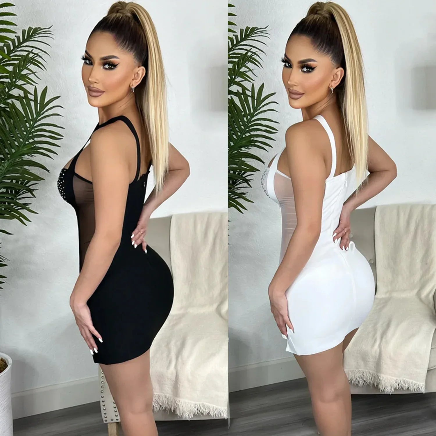 Sling Hot Drilling Nightclub Dress Women - DanaFashionstore