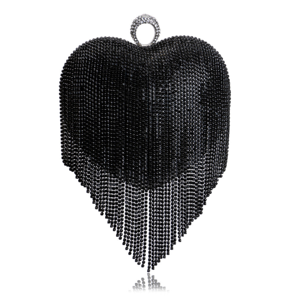 Female Pure Color All-matching Tassel Dinner Bag Dana Fashion
