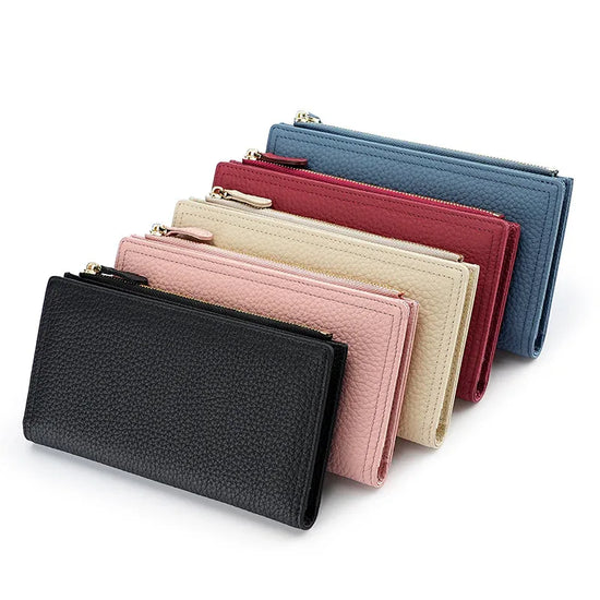 Women's Cowhide Anti-magnetic Anti-theft Long Wallet - DanaFashionstore