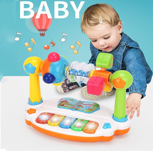 Educational Music Kingdom Baby Electronic Organ Toy Multi-functional With Light Baby Early Education Singing Story $23.03 Dana Fashion Color: Default Toys & Hobbies Product information: Ability Training: emotion, intelligence development, hand-eye coordin