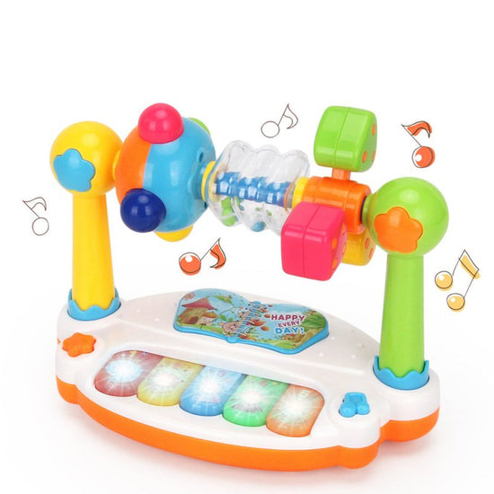 Educational Music Kingdom Baby Electronic Organ Toy Multi-functional With Light Baby Early Education Singing Story $23.03 Dana Fashion Color: Default Toys & Hobbies Product information: Ability Training: emotion, intelligence development, hand-eye coordin