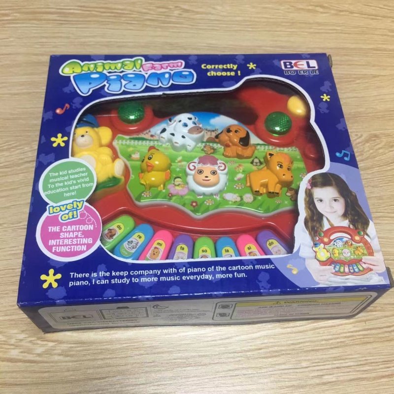 Educational Toys Farm Animal Keyboard Musical Instrument Child Baby Toys $22.38 Dana Fashion Color: Red Toys & Hobbies Feature: Kid's animal farm piano music toy, upper part with handle, and dogs, lamb, chicken, dallas, pony five animals button. Baby can