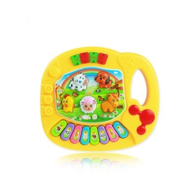 Educational Toys Farm Animal Keyboard Musical Instrument Child Baby Toys $22.38 Dana Fashion Color: Red Toys & Hobbies Feature: Kid's animal farm piano music toy, upper part with handle, and dogs, lamb, chicken, dallas, pony five animals button. Baby can