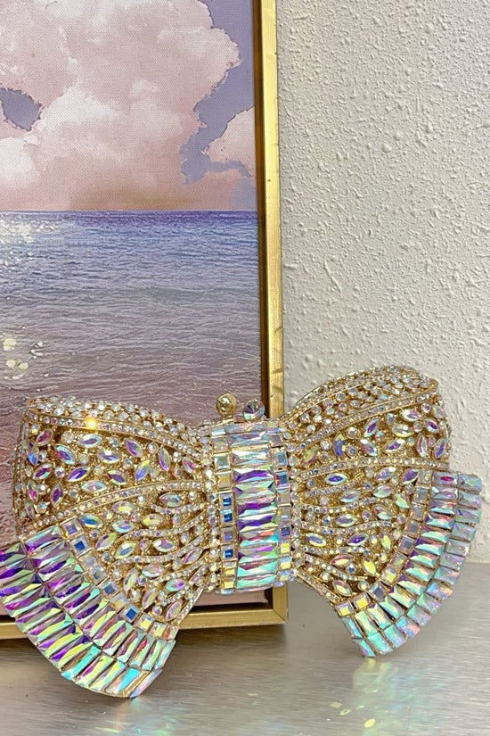 Fashion Metal Bow Clutch Crossbody Bag - Dana Fashion