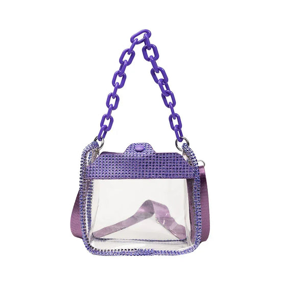 Transparent Chain Women's Portable PVC Shoulder Bag - DanaFashionstore