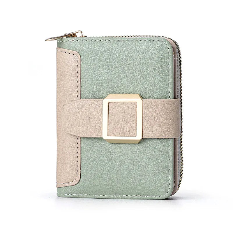 Women's Short Zipper Vertical Buckle Small Wallet - DanaFashionstore