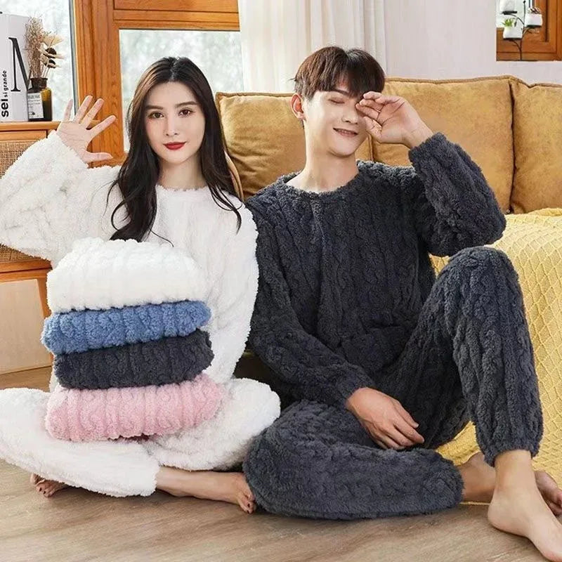 Loose Jacquard Warm Suit Warm Home Clothes - DanaFashionstore