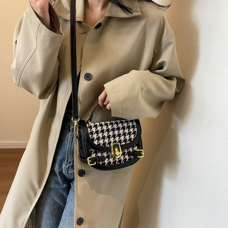 Women's Fashion All-match Houndstooth Shoulder Bag - Dana Fashion