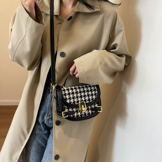 Women's Fashion All-match Houndstooth Shoulder Bag - Dana Fashion
