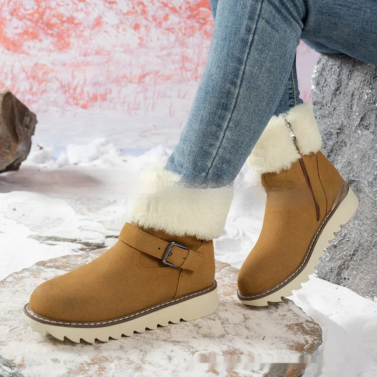 High Quality Middle Tube Platform Snow Boots - DanaFashionstore