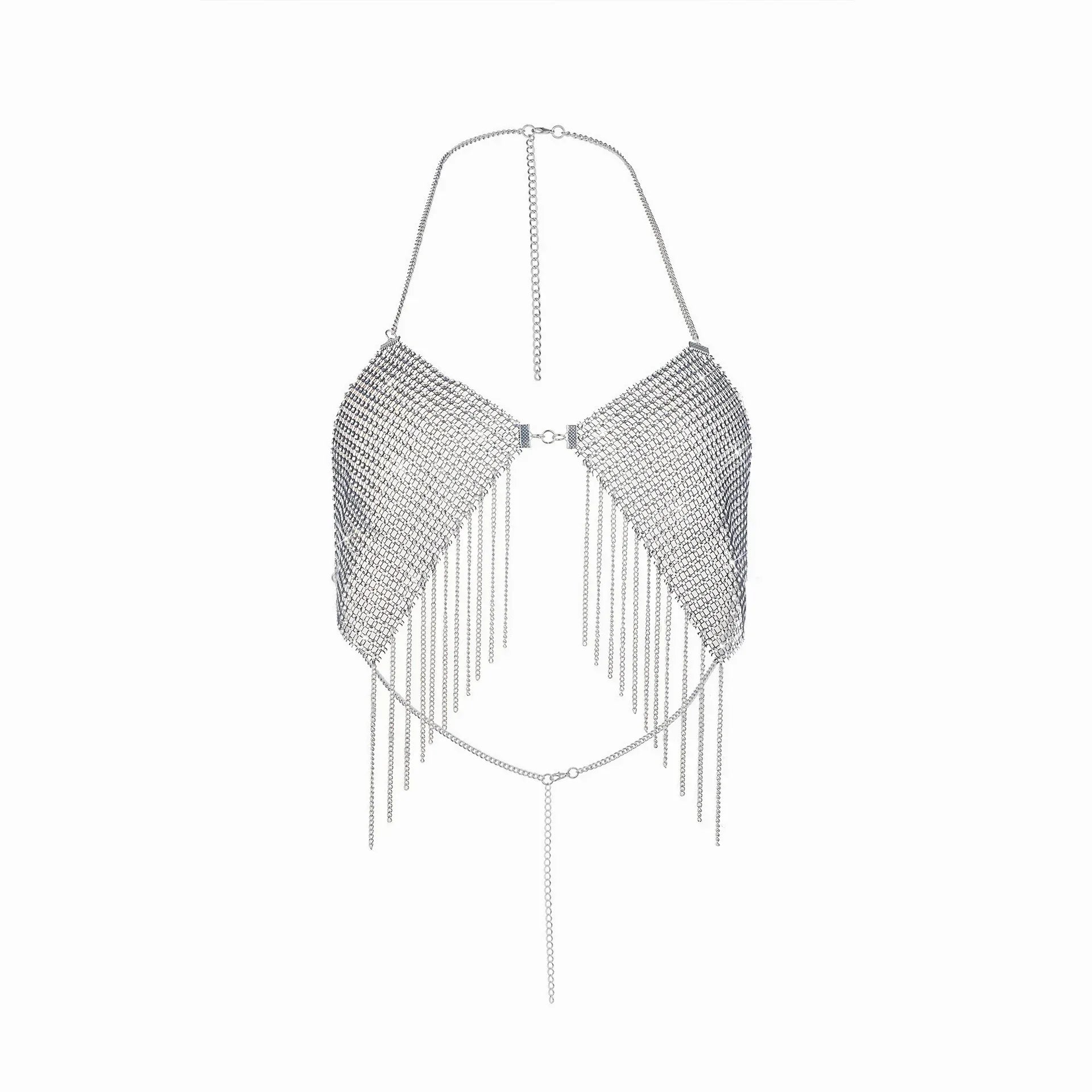 Faux-metallic Sexy Hot Girl Sequins Chest Necklace - DanaFashionstore