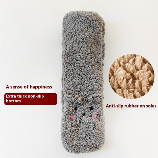 Winter Floor Socks Velvet Thicken Warm Coral Velvet Cute Socks Japanese-style Home Footwear Non-slip Socks New Year Gifts Winter Gadgets Dana Fashion