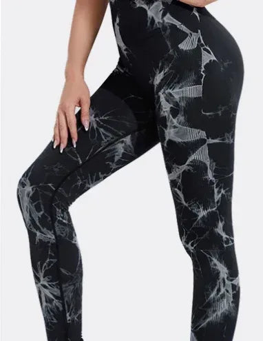 Seamless Tie Dye Leggings Women Yoga Pants Push Up Sport Fitness Running Gym Leggings - DanaFashionstore