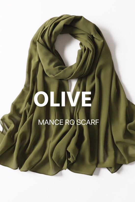 Pure Color Pearl Chiffon Scarf Headcloth Veil Chiffon Scarf